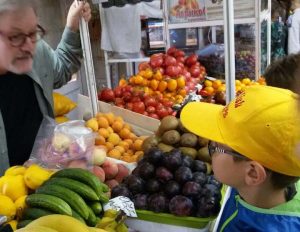 boy shops for food