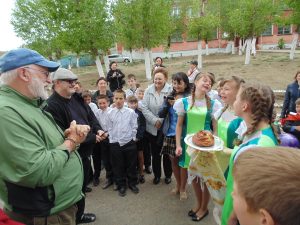 greeting at the Children's Home